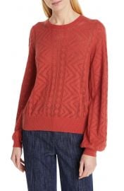 Joie Jaeda Pointelle Cotton  amp  Cashmere Sweater   Nordstrom at Nordstrom